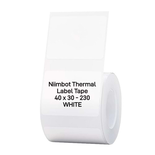 NIIMBOT T40-30-230WHITE Beyaz 40X30MM Termal Etiket 