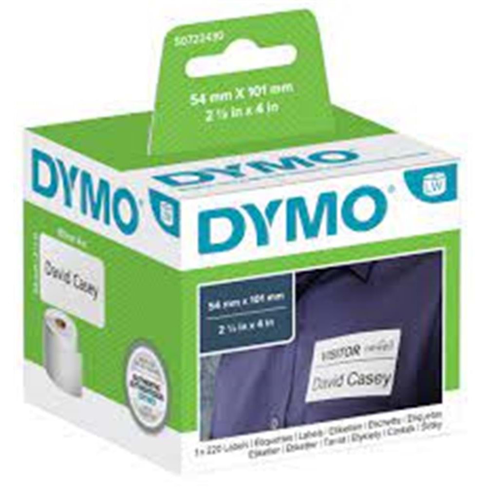 Dymo S0722430 LW Sevkiyat Etiketi, 220 etiket-paket, 101x 54mm (99014)
