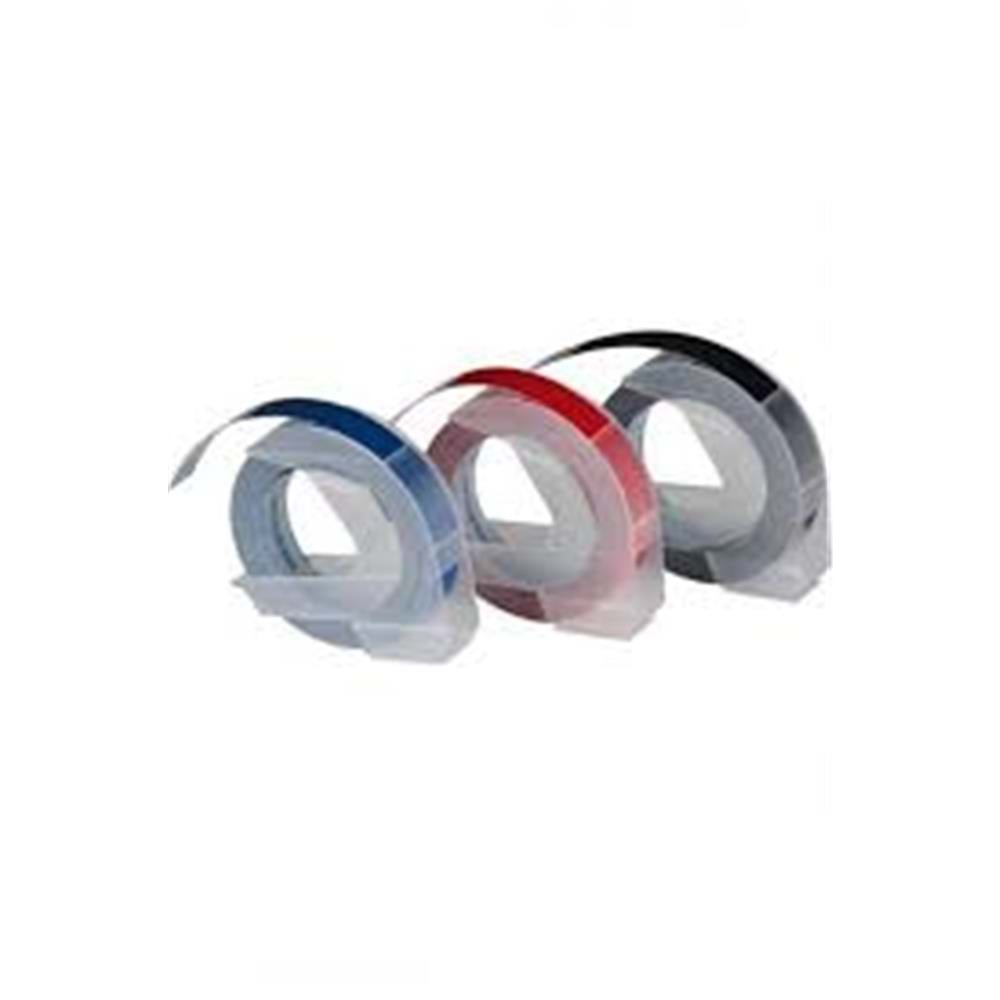 DYMO S0847750 Kabartma Şerit, 9 mmx3 mt 3 lü Bls K-S-M