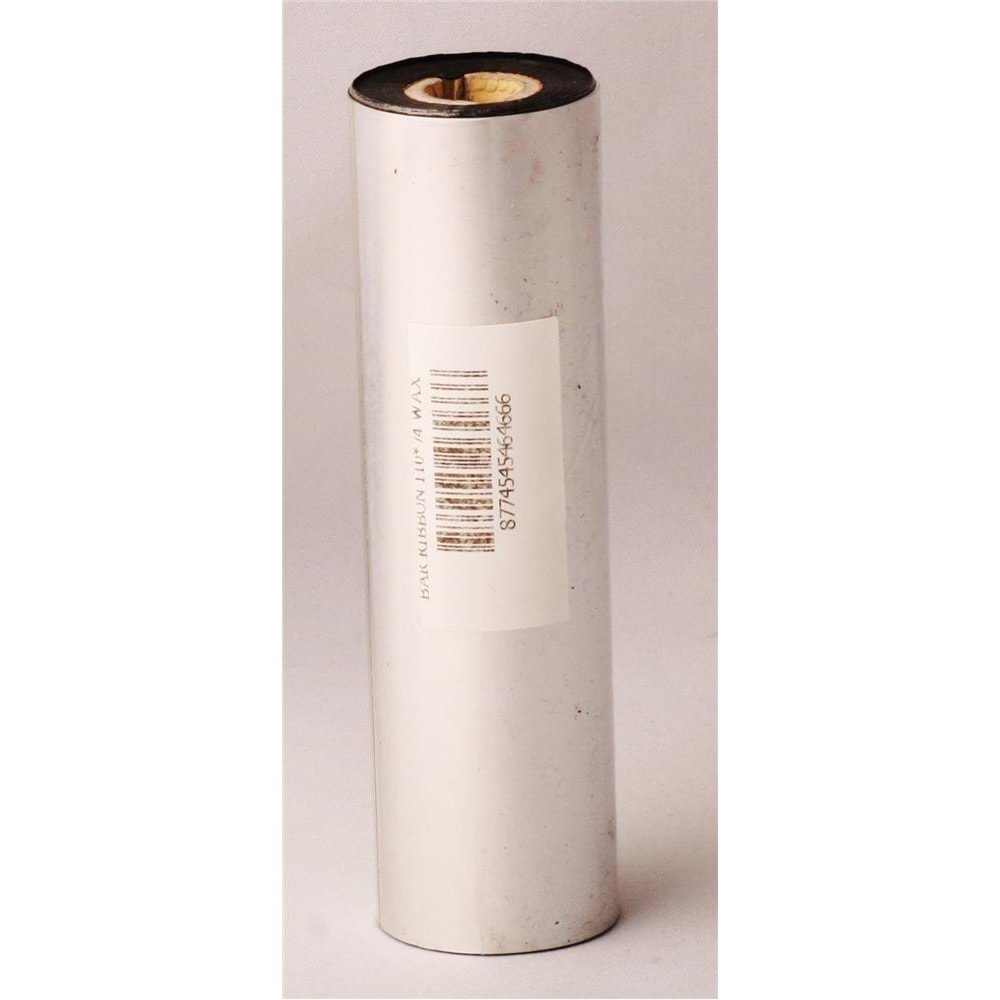 Ribbonsan RB00005 WX-10FBK 110-74 Standart Wax Ribbon 1-2