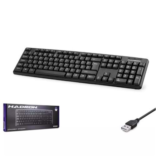 HADRON HDX2601 KABLOLU STANDART KLAVYE F SİYAH