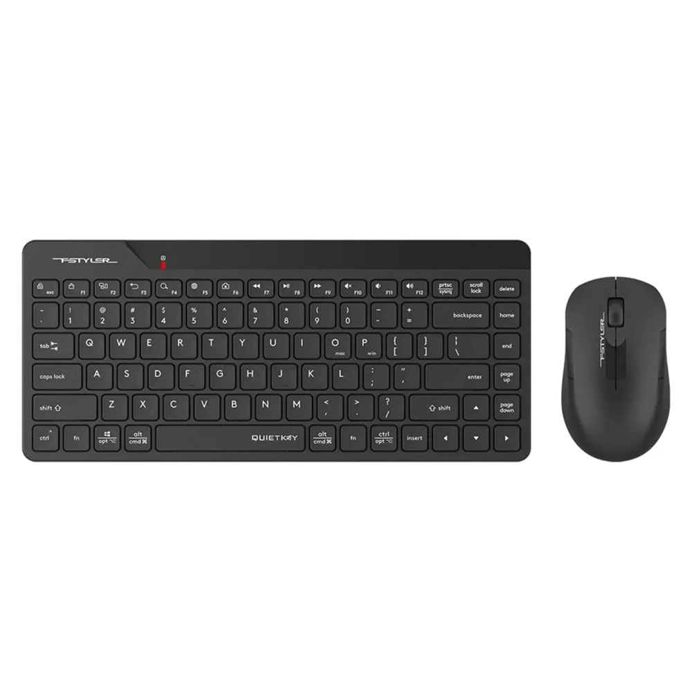 A4 Tech FG2200 Siyah 2.4GHz FN-MM Türkçe Q 1200DPI Mini Klavye & Mouse Set