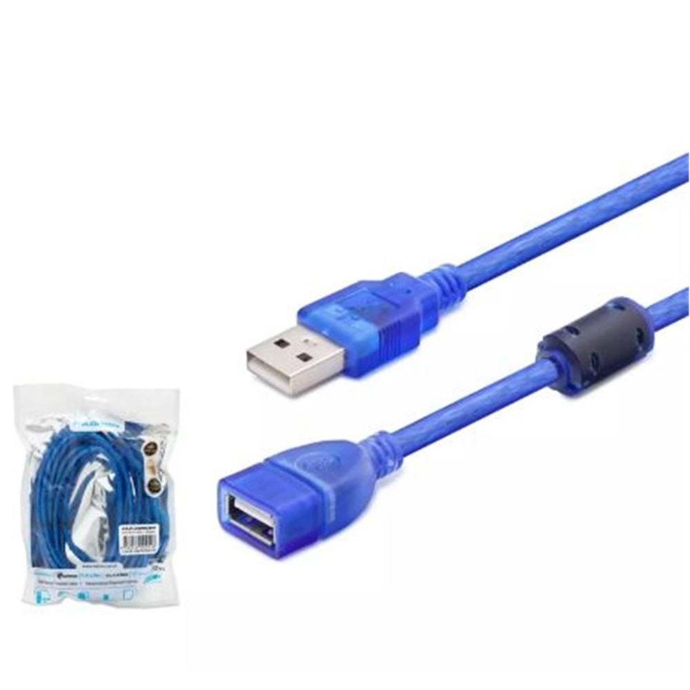 Hadron Hdx7536 5M Usb To Usb F Kablo Mavi Transparent