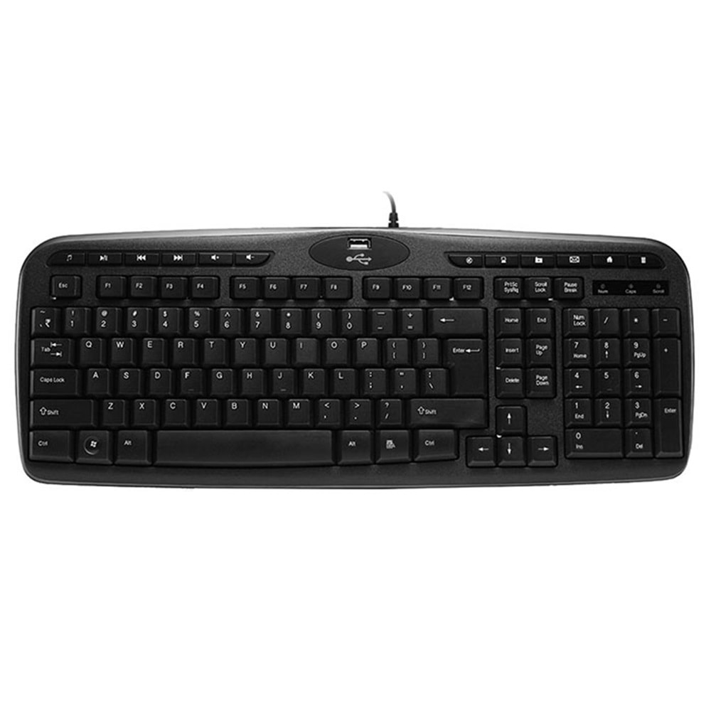 Everest KB-799 Siyah Usb 1- Hub Q Multimedia Klavye