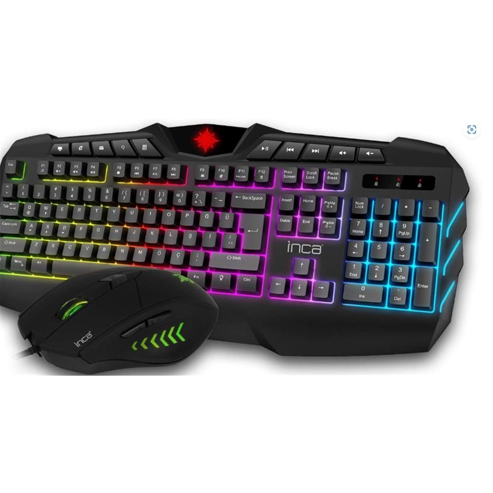 INCA IKG-313 RUTHLESS RAINBOW EFECT GAMING SET 