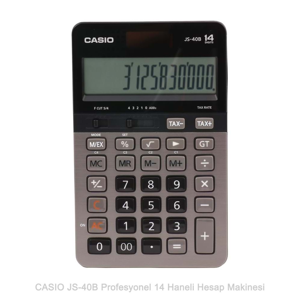Casio JS-40B Profesyonel 14 Hane Masa Üstü Hesap Makinesi