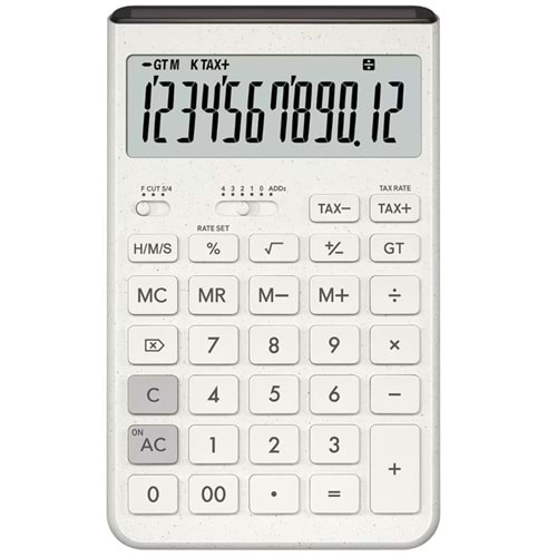 Casio JT-200T-WE 12 Hane Beyaz Masa Üstü Hesap Makinesi