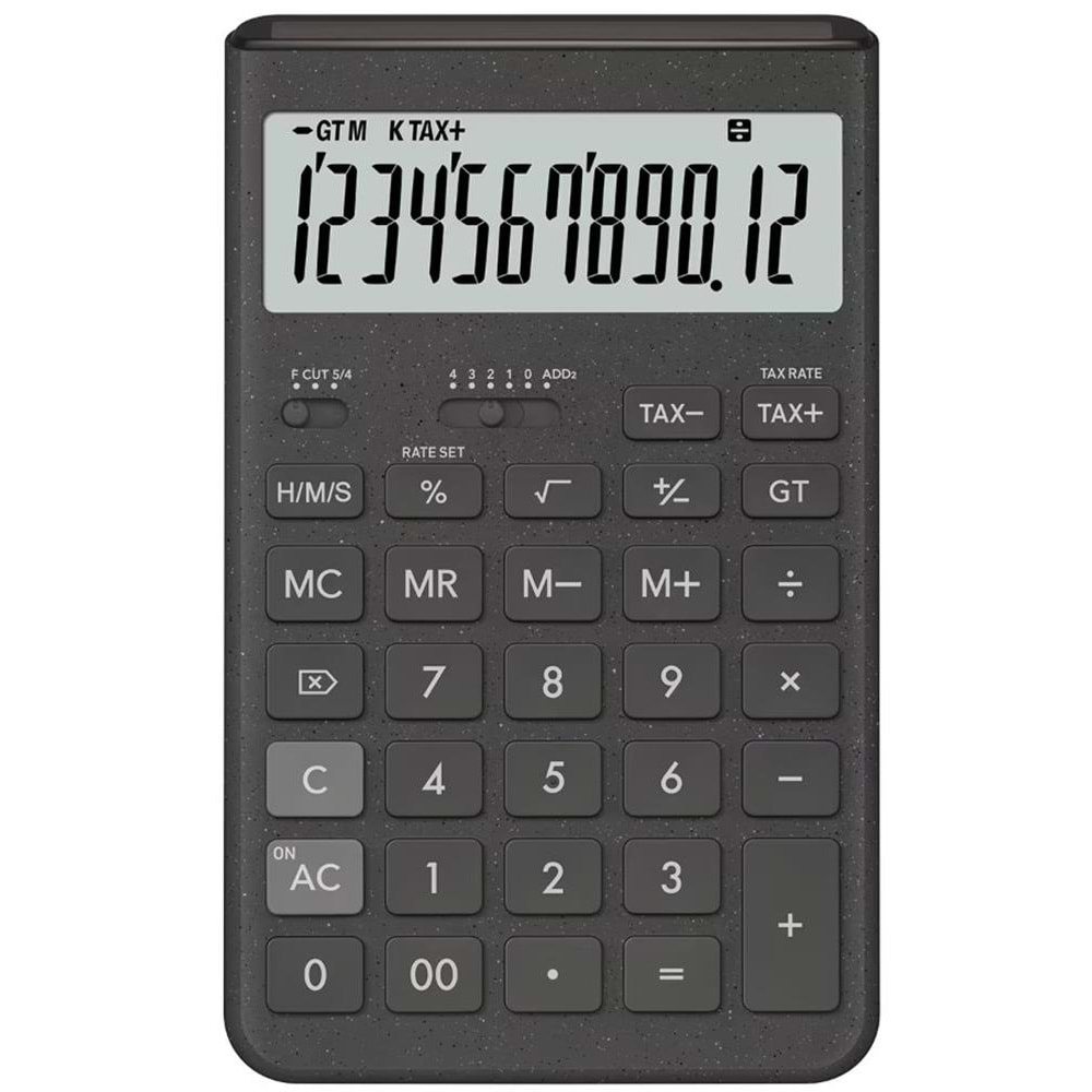 Casio JT-200T-GY 12 Hane Gri Masa Üstü Hesap Makinesi