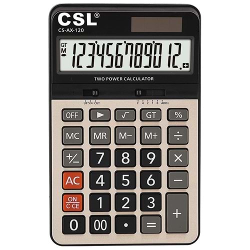 CSL CS-AX-120 12 Hane Masa Tipi Hesap Makinesi