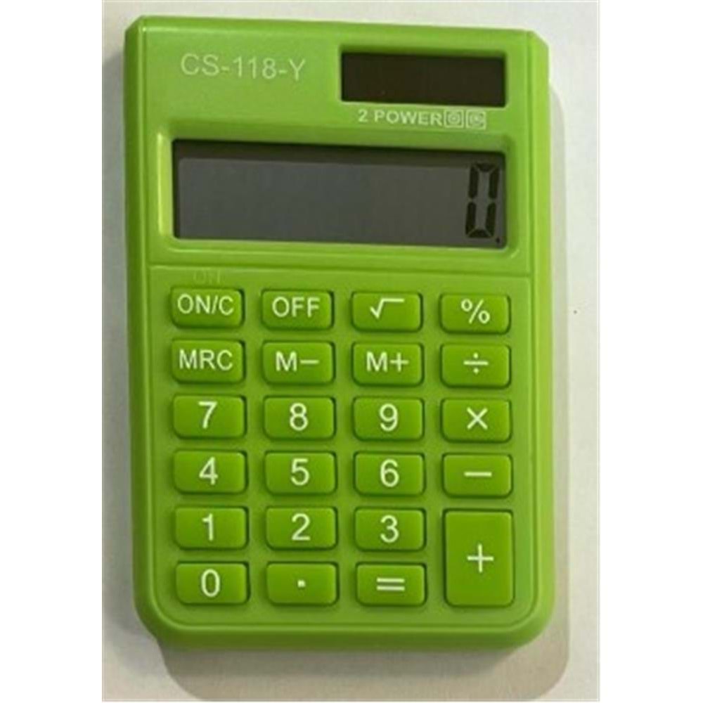 CSL CS-118-Y Yeşil 8 Hane Cep Tipi Hesap Makinesi