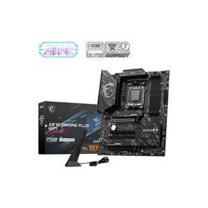 MSI X870 GAMING PLUS WIFI DDR5 8200MHZ 1XHDMI 1XUSB TYPE-C 3XM.2 ATX AM5 (AMD AM5 9000/8000/7000 SERİLERİ İLE UYUMLU) 