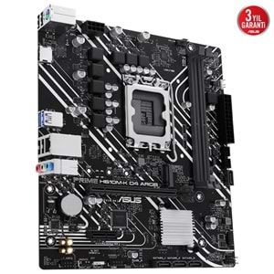 ASUS PRIME H610M-K D4 ARGB DDR4 3200MHZ 1XHDMI 1XM.2 USB 3.2 MATX 1700P (12. / 13. VE 14. NESİL İŞLEMCİ UYUMLU) 