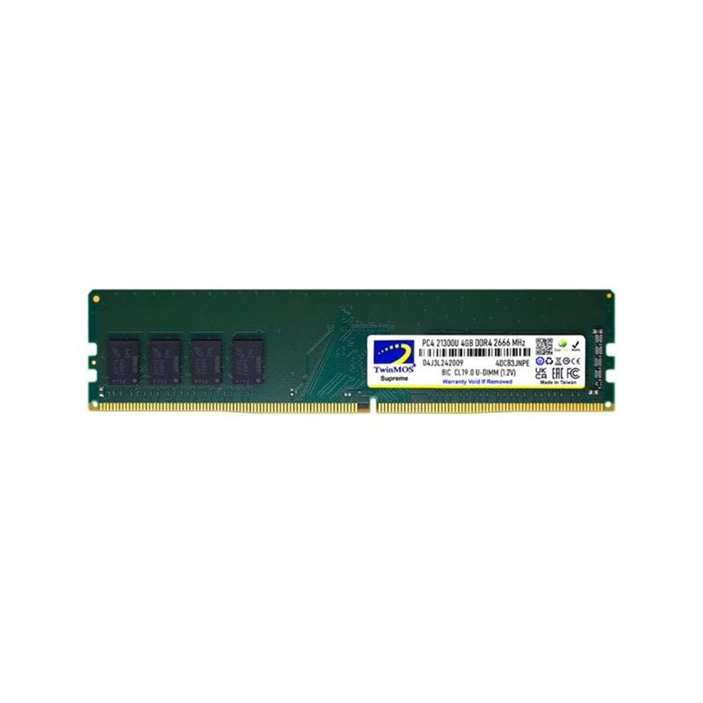 4 GB DDR4 2666MHZ TWINMOS 1.2V CL19 DT MDD44GB2666D 