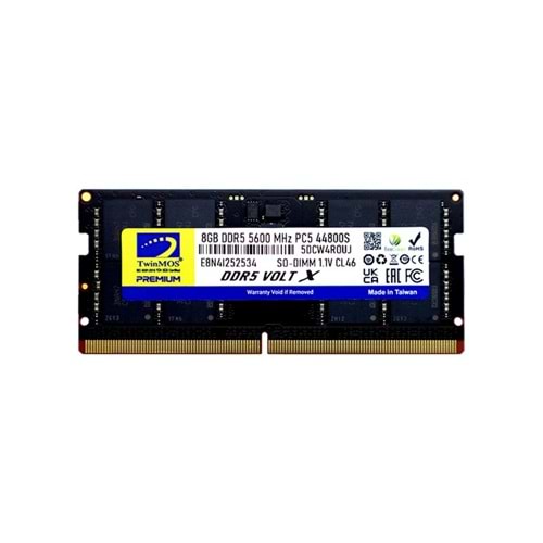 8 GB DDR5 5600MHZ TWINMOS NB TMD58GB5600S46 