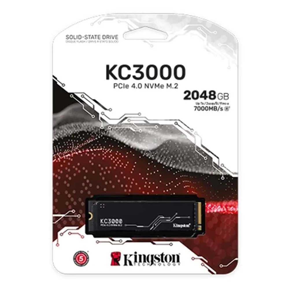2 TB KINGSTON PCIE 4.0 NVME M.2 2280 7000/7000 SKC3000D/2048G 