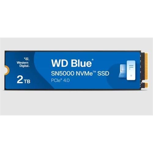 2 TB WD BLUE SN5000 PCI-4.0 5150MB/S 4850MB/S M2 SSD WDS200T4B0E 
