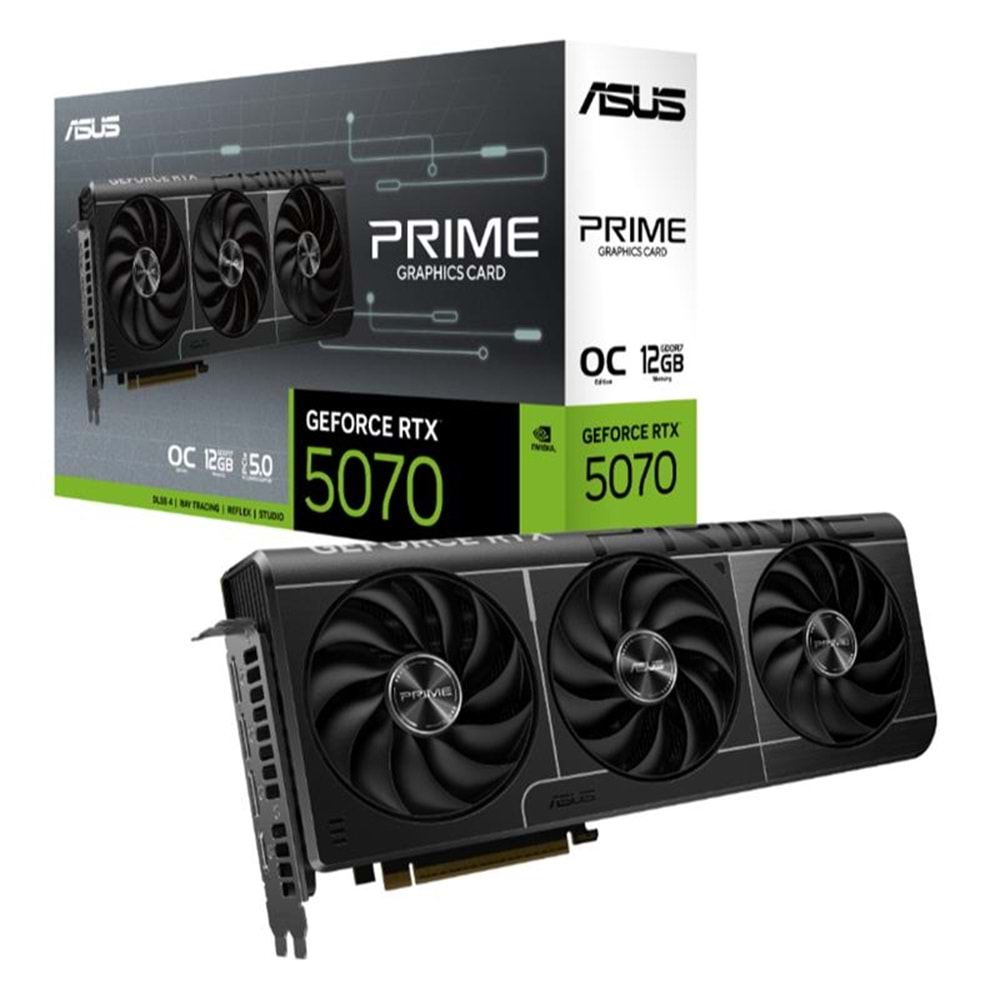 ASUS GEFORCE PRIME-RTX5070-O12G 12GB GDDR7 192BIT 1XHDMI 3XDP EKRAN KARTI 