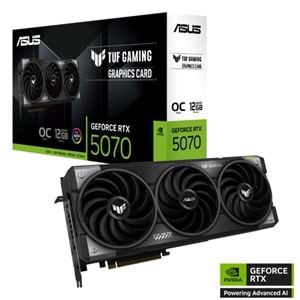 ASUS GEFORCE TUF-RTX5070-O12G-GAMING 12GB GDDR7 192BIT 2XHDMI 3XDP EKRAN KARTI 