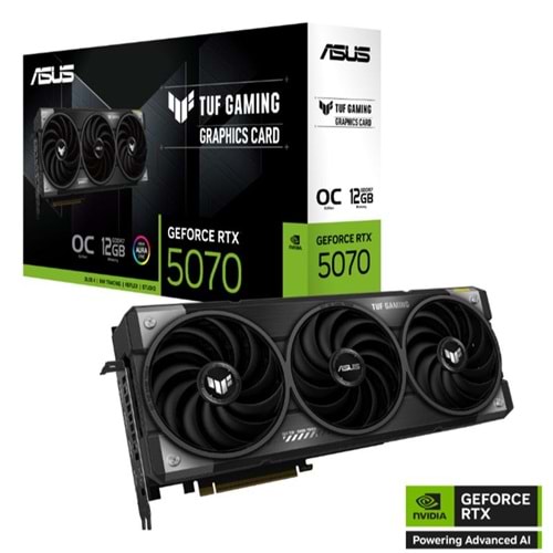 ASUS GEFORCE TUF-RTX5070-O12G-GAMING 12GB GDDR7 192BIT 2XHDMI 3XDP EKRAN KARTI 