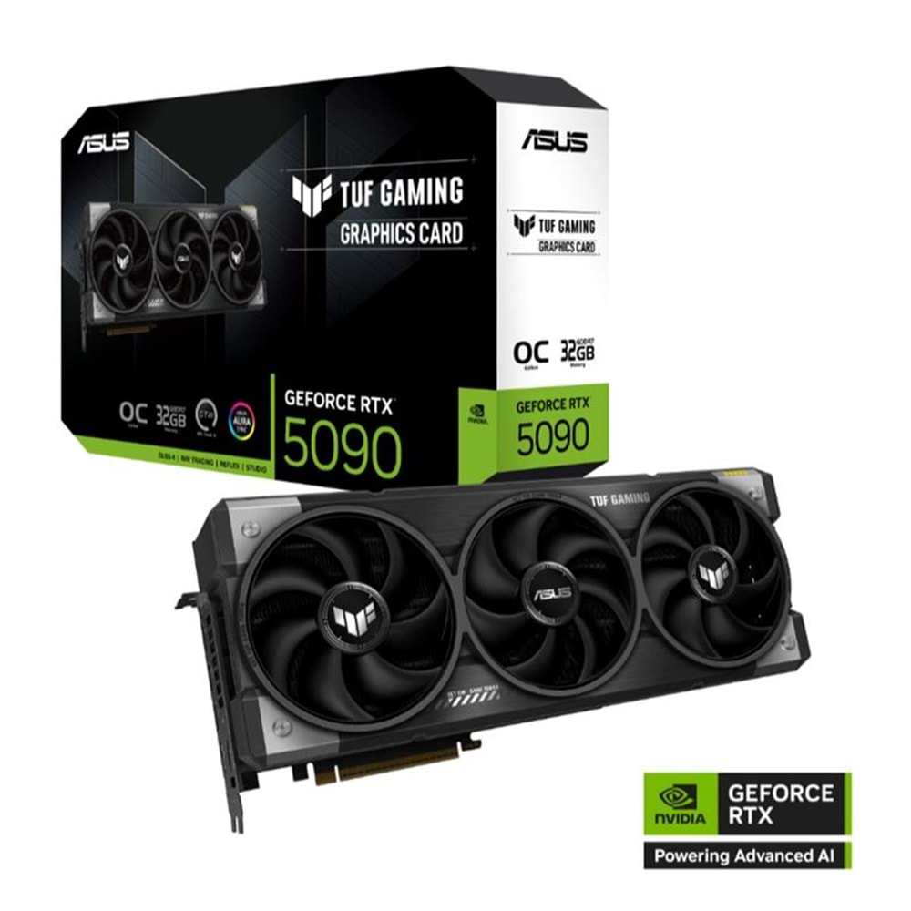 ASUS GEFORCE TUF-RTX5090-O32G-GAMING 32GB GDDR7 512BIT 2XHDMI 3XDP EKRAN KARTI 