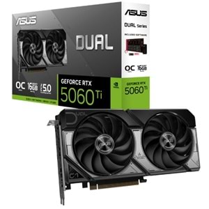 ASUS GEFORCE DUAL-RTX5060TI-O16G 16GB GDDR7 128BIT 1XHDMI 3XDP EKRAN KARTI 