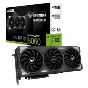 ASUS GEFORCE TUF-RTX5060-O8G-GAMING 8GB GDDR7 128BIT 1XHDMI 2XDP EKRAN KARTI 