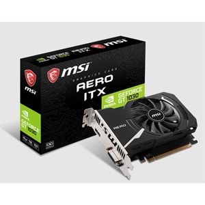 MSI GEFORCE GT1030 AERO ITX 2GD4 OC 2GB DDR4 64BIT1XHDMI 1XDVI EKRAN KARTI 