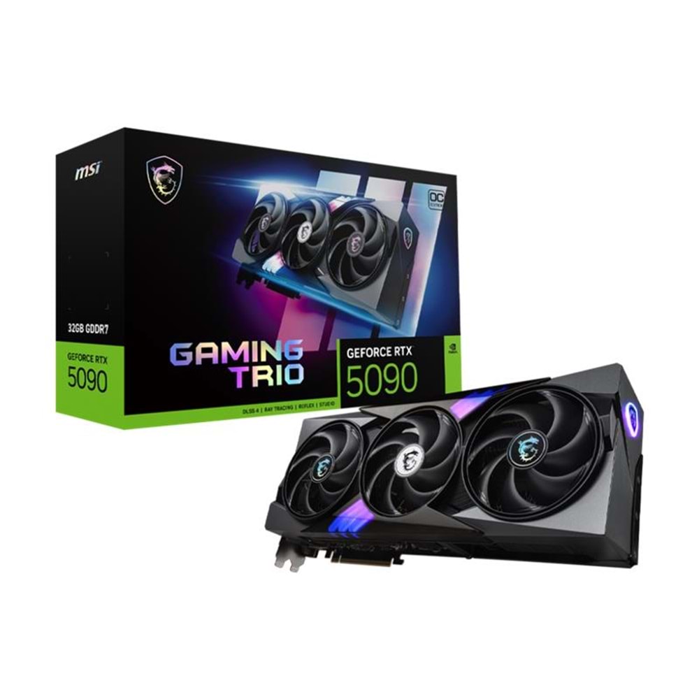 MSI GEFORCE RTX5090 32G GAMING TRIO OC 32GB GDRR7 512BIT 1XHDMI 3XDP EKRAN KARTI 