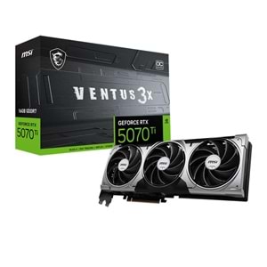 MSI GEFORCE RTX5070TI 16G VENTUS 3X OC 16GB GDDR7 256BIT 1XHDMI 3XDP EKRAN KARTI 