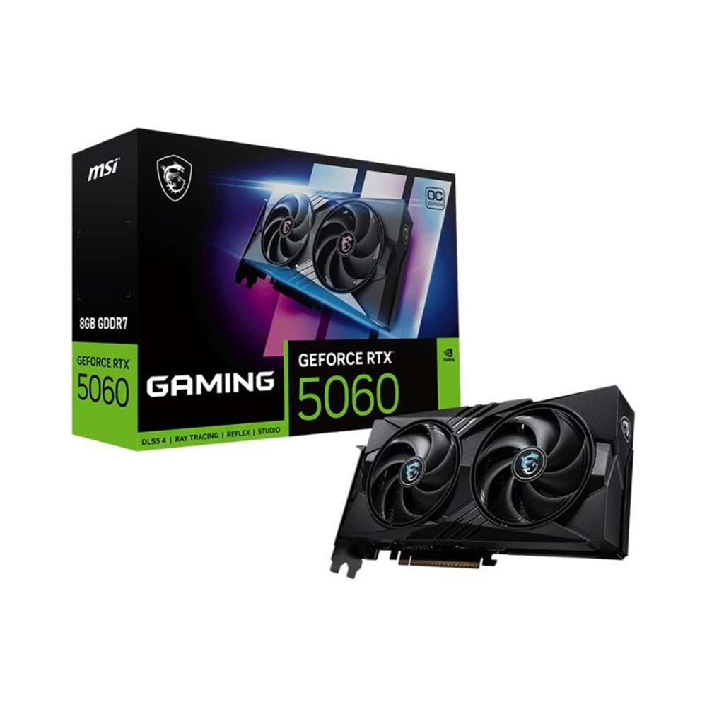MSI GEFORCE RTX5060 8G GAMING OC 8GB GDDR7 128BIT 1XHDMI 3XDP EKRAN KARTI 