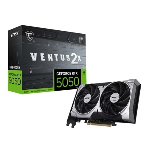 MSI GEFORCE RTX5050 8G VENTUS 2X OC 8GB GDDR6 128BIT 1XHDMI 3XDP EKRAN KARTI 
