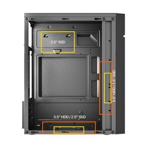 FRISBY FC-2715B 300W 1X120MM FAN USB 2.0 MINI TOWER SİYAH KASA 