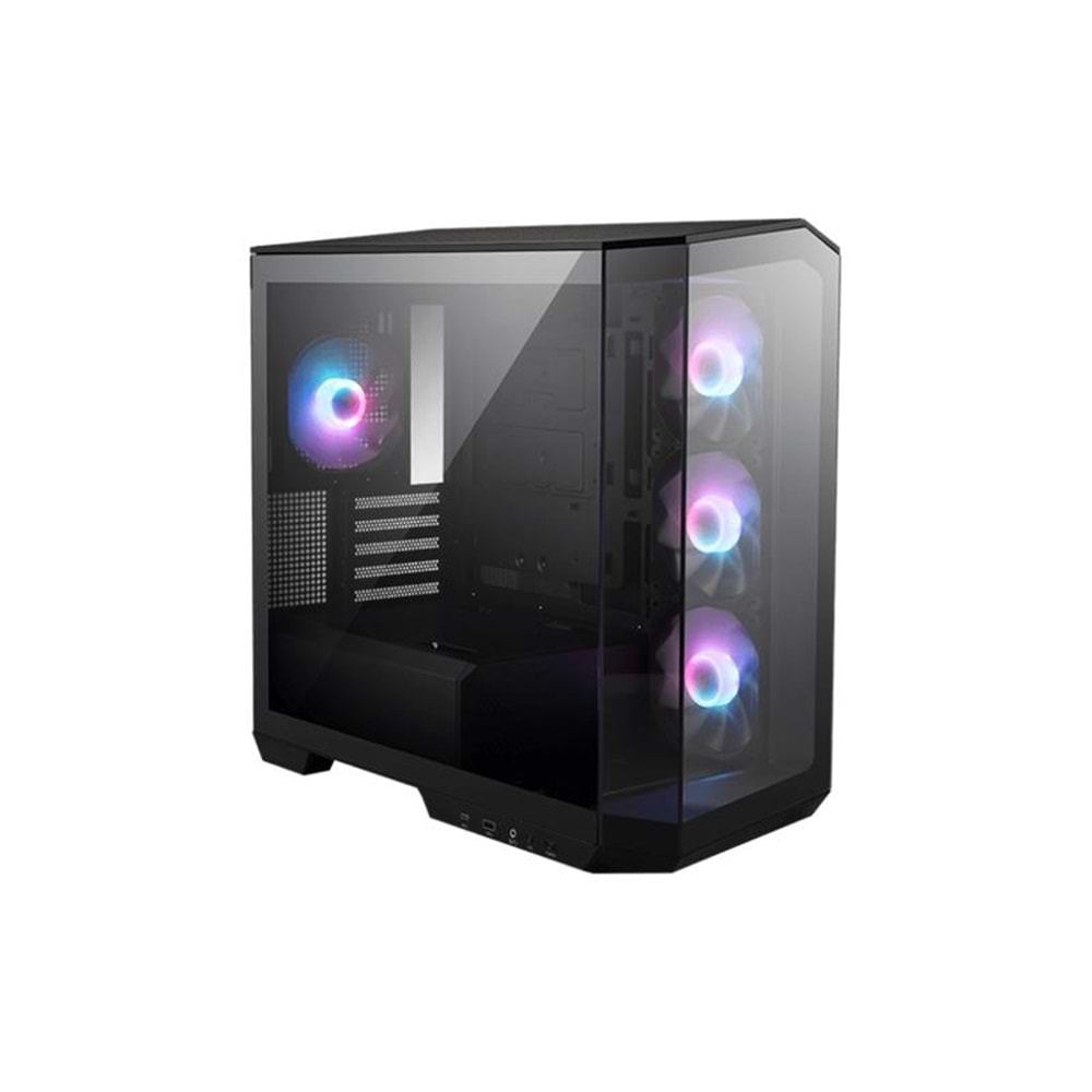 MSI MAG PANO M100R PZ TEMPERLİ CAM ARGB PSU YOK 3X120MM 1X120MM FAN GAMING MATX KASA SİYAH 