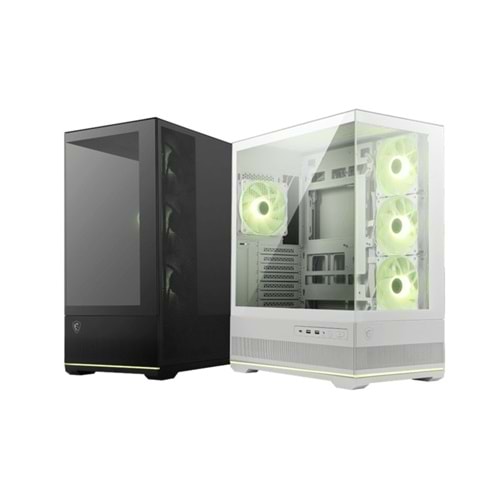 MSI MAG PANO 110R PZ WHITE TEMPERLI CAM 3X120MM 1X120MM ARGB FAN ATX BEYAZ PANORAMIK GAMING KASA 