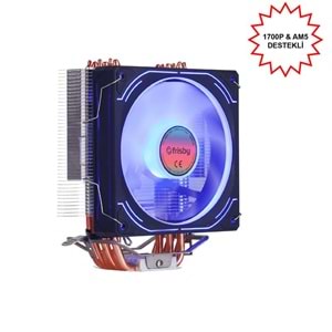 FRISBY FCL-F1336C (P6S) INTEL 1366/115X/1200/1700-AMD AM2/AM2+/AM3/AM4/AM5 İŞLEMCİ FAN 