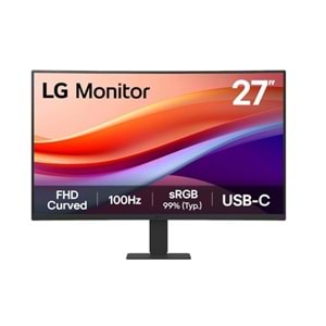27 LG 27U421A-B VA 5MS 100HZ USB-C HDMI FHD 1920X1080 CURVED VESA SIYAH 