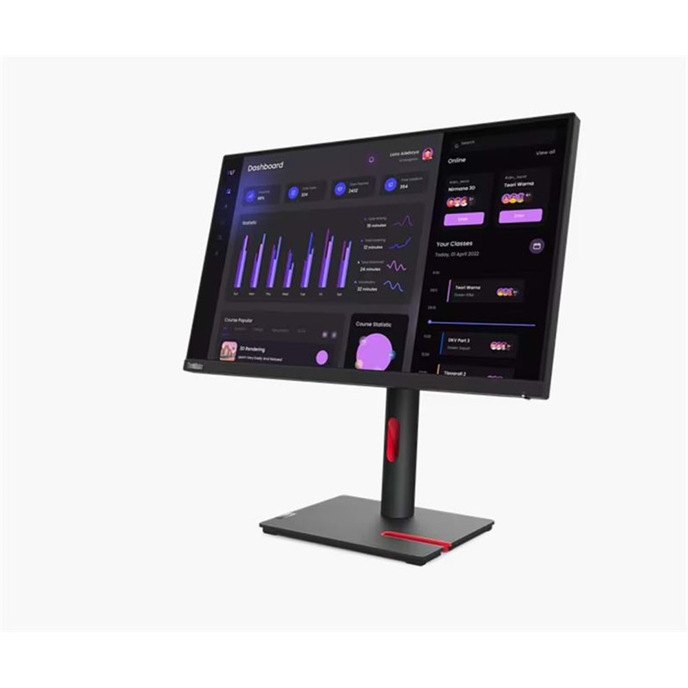 23.8 LENOVO T24I-30 THINKVISION 63CFMATXTK 4MS 60HZ HDMI+VGA+DP PIVOT MONITOR 