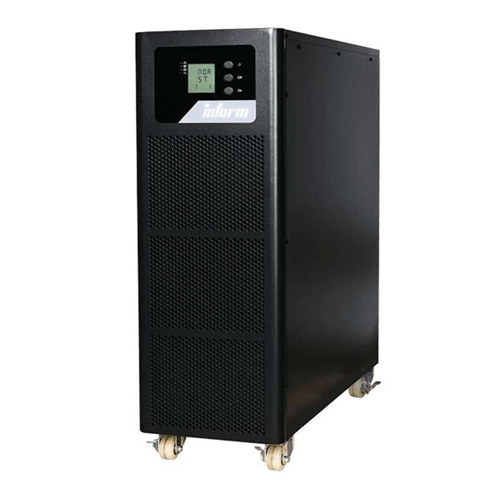 INFORM STARK 3310 10KVA 3F/3F (16X9AH) PF:0,9 6/12DK LCD ONLINE UPS (TRIFAZE) 