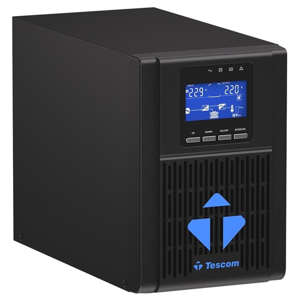 TESCOM NEOLINE 1KVA 1F/1F (2X9AH) 4/8DK LCD ONLINE UPS 