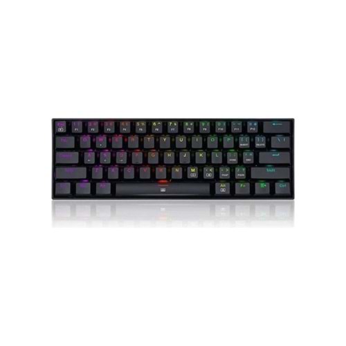 REDRAGON K630 RGB DRAGONBORN BLUE SWITCH %60 Q TR MEKANİK OYUNCU KLAVYESİ SİYAH 