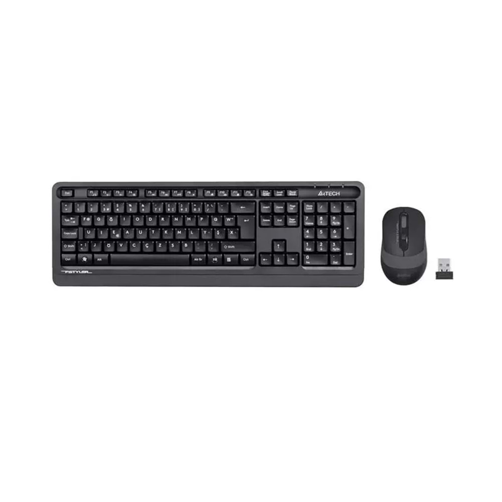 A4 TECH FG1010 GRİ F MM 2.4G KABLOSUZ KLAVYE MOUSE SET 