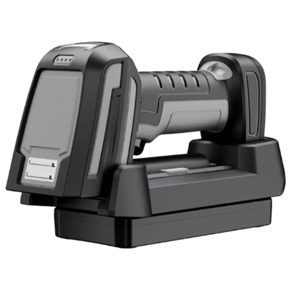 PERKON TIGER RS56 2D 2.4GHZ 300M + BT+USB KABLOSUZ ULTRA DAYANIKLI IP67 ENDÜSTRİYEL BARKOD OKUYUCU + CRADLE 