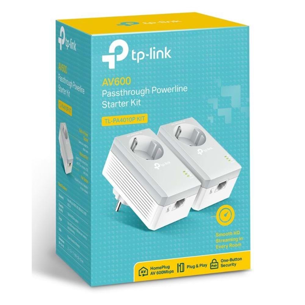 TP-LINK TL-PA4010P KIT AV600 AC GÜÇ SOKETLİ ADAPTOR 