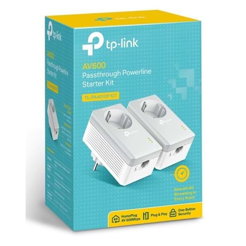 TP-LINK TL-PA4010P KIT AV600 AC GÜÇ SOKETLİ ADAPTOR 
