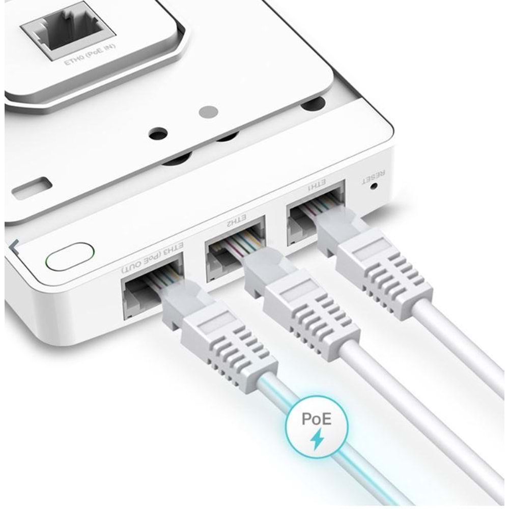 TP-LINK OMADA EAP235-WALL 2.4/5GHZ 1167MBPS AC1200 KABLOSUZ DUVAR TIPI ACCESS POINT (ADAPTÖRSÜZ) 