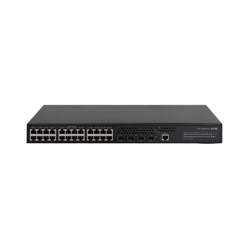 H3C S5024PV3-EI 24 PORT GIGABIT + 4X1GB SFP UPLINK YÖNETİLEBİLİR L2 RACKMOUNT SWITCH(9801A1QT) 