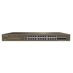 IP-COM G5328F 24 PORT GIGABIT + 4X1GB SFP UPLINK L3 YÖNETİLEBİLİR RACKMOUNT SWITCH 