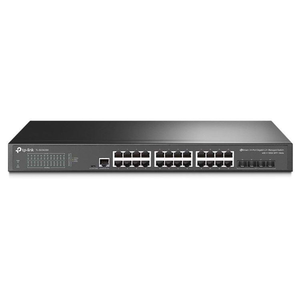 TP-LINK OMADA TL-SG3428X 24 PORT GIGABIT+4X10GIGABIT SFP+ UPLINK L2+ YÖNETİLEBİLİR RACKMOUNT SWITCH 