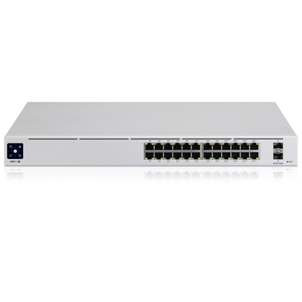 UBIQUITI USW-PRO-24-POE GIGABIT 24 PORT GIGABIT + 2X10GB SFP UPLINK 400W POE YÖNETİLEBİLİR RACKMOUNT SWITCH 