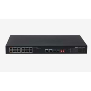 DAHUA PFS3218-16ET-135 16 PORT GIGABIT +2XRJ45/2XGB SFP COMBO 135W POE RACKMOUNT SWITCH 